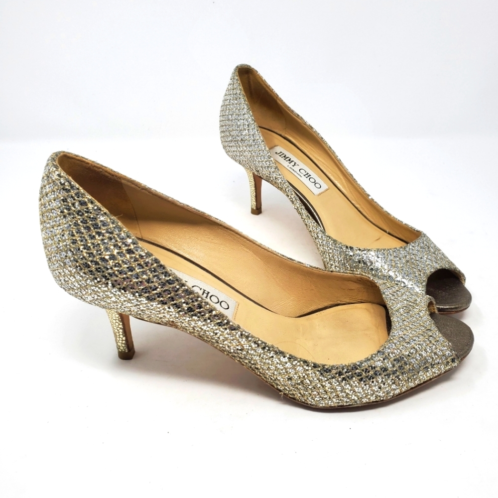 Jimmy Choo Champagne Pumps